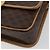Céline Borsa a tracolla CELINE Macadam Canvas PVC Pelle Marrone Oro Auth mr2468A D'oro - vista 9