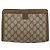 Clutch GUCCI GG Supreme Web Sherry Line in PVC Beige 89 01 032 Auth 177611 - vista 3