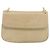 Borsa a Spalla con Catena PRADA in Pelle Beige Argento Auth 180139 - vista 13