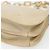 Borsa a Spalla con Catena PRADA in Pelle Beige Argento Auth 180139 - vista 15