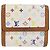 LOUIS VUITTON Portafoglio per Banconote e Carte di Credito Multicolor M92983 Auth hk3761 Bianco - vista 2