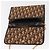 Borsa a Spalla con Catena Christian Dior Trotter Canvas Marrone Oro Auth 179423 D'oro - vista 15