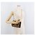 Borsa a Spalla con Catena Christian Dior Trotter Canvas Marrone Oro Auth 179423 D'oro - vista 21