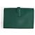 Hermès Clutch Jige in pelle verde - vista 3