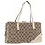 Bolso Tote GUCCI GG Canvas Beige Oro 169971 Auth BA12582 Dorado