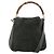 Borsa a Spalla GUCCI Bamboo Suede 2way Nero Oro 001 1705 1638 Auth 177216 D'oro
