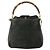 Borsa a Spalla GUCCI Bamboo Suede 2way Nero Oro 001 1705 1638 Auth 177216 D'oro - vista 13
