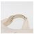 CHANEL Tote Bag Canvas Weiß Silber CC Auth BA12534A - Ansicht 8