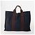 Hermès HERMES Fourre Tout Tote Bag Canvas 5 Set Navy Black Khaki Auth fm5354 Nero Cachi Blu navy - vista 3