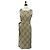 BURBERRY Einteiliges Kleid One Piece Nova Check aus Leinen und Viskose Beige Auth 179324A