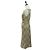 BURBERRY Einteiliges Kleid One Piece Nova Check aus Leinen und Viskose Beige Auth 179324A - Ansicht 3
