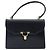 Borsa GUCCI in pelle blu navy e oro Auth 177606 D'oro - vista 13