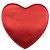 Borsa a Spalla SAINT LAURENT Love Heart Chain in Pelle Rossa e Oro Auth 179049V Rosso D'oro - vista 2