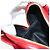 Borsa a Spalla SAINT LAURENT Love Heart Chain in Pelle Rossa e Oro Auth 179049V Rosso D'oro - vista 21