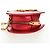 Borsa a Spalla SAINT LAURENT Love Heart Chain in Pelle Rossa e Oro Auth 179049V Rosso D'oro - vista 3