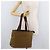 Borsa SAINT LAURENT in tela marrone Auth 180089 - vista 23