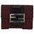 FENDI Zucchino Canvas Bifold Wallet Rot Silber Auth 167310A - Ansicht 13