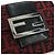 FENDI Zucchino Canvas Bifold Wallet Rot Silber Auth 167310A - Ansicht 17