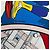 Sciarpa in seta Hermès Le Premier Chant Wow Multi Rosso / Bianco / Blu Multicolore - vista 9