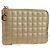 Céline CELINE C Charm Münzbeutel Leder Gold Authentisch am11616V Golden