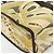 Borsa Tote Salvatore Ferragamo in nylon marrone e oro Auth 179217A D'oro - vista 16