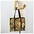 Borsa Tote Salvatore Ferragamo in nylon marrone e oro Auth 179217A D'oro - vista 22
