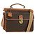 Céline Borsa CELINE Macadam Canvas PVC Pelle 2way Marrone Oro Auth am11580V D'oro