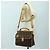 Céline Borsa CELINE Macadam Canvas PVC Pelle 2way Marrone Oro Auth am11580V D'oro - vista 29