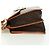Céline Borsa CELINE Macadam Canvas PVC Pelle 2way Marrone Oro Auth am11580V D'oro - vista 3