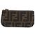 FENDI Zucca Canvas Monedero Marrón Negro Auth 178390 Castaño - vista 13