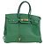 Hermès Borsa HERMES Birkin 35 in pelle verde oro Autentica 179183SAM D'oro