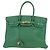 Hermès Borsa HERMES Birkin 35 in pelle verde oro Autentica 179183SAM D'oro - vista 2