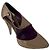 Décolleté Versace in vernice taupe - vista 2