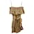 Sandro Vestido de algodón beige
