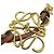 Bolsa Anagram Charm LOEWE Marrom Dourado - vista 3