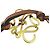 Bolsa Anagram Charm LOEWE Marrom Dourado - vista 7