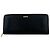 Loewe Black Round Zip Long Wallet Orange