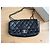 Borsa Chanel Classic Flap in pelle di agnello nera Nero - vista 2