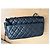Borsa Chanel Classic Flap in pelle di agnello nera Nero - vista 3