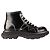 Stivaletti con lacci Alexander McQueen Tread Slick in pelle nera da donna EU 38.5 Nero