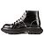 Stivaletti con lacci Alexander McQueen Tread Slick in pelle nera da donna EU 38.5 Nero - vista 3