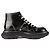 Stivaletti con lacci Alexander McQueen Tread Slick in pelle nera da donna EU 38.5 Nero - vista 4