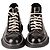 Stivaletti con lacci Alexander McQueen Tread Slick in pelle nera da donna EU 38.5 Nero - vista 8