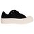 Alexander McQueen Deck Lace-Up Plimsoll Canvas Black White Mujer EU 36 Negro Blanco