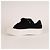 Alexander McQueen Deck Lace-Up Plimsoll Canvas Black White Mujer EU 36 Negro Blanco - vista 4