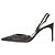 Décolleté slingback Jackie Crystal in pelle nera da donna Rene Caovilla EU 39 Nero