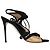 Sandali con listini di cristallo Rene Caovilla C08659 Scamosciato nero Donna EU 40