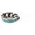 Gucci Logo Emaille Gliederkette Ring Sterlingsilber Türkisblau Damen US 7
