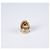Anello Gucci Lion Head Oro Invecchiato Ottone Cristallo Verde Uomo US 8.5 - vista 5