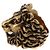 Anello Gucci Lion Head in ottone dorato invecchiato da donna IT 15 US 7.5 D'oro - vista 6